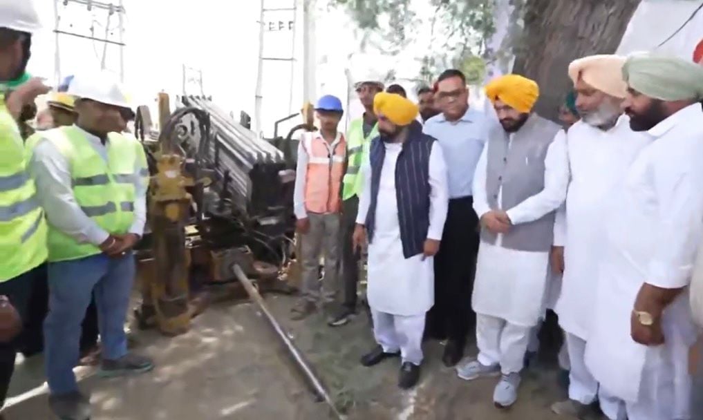 Punjab Chief Minister Bhagwant Singh Mann on Tuesday  Launches Underground Power Line Project.